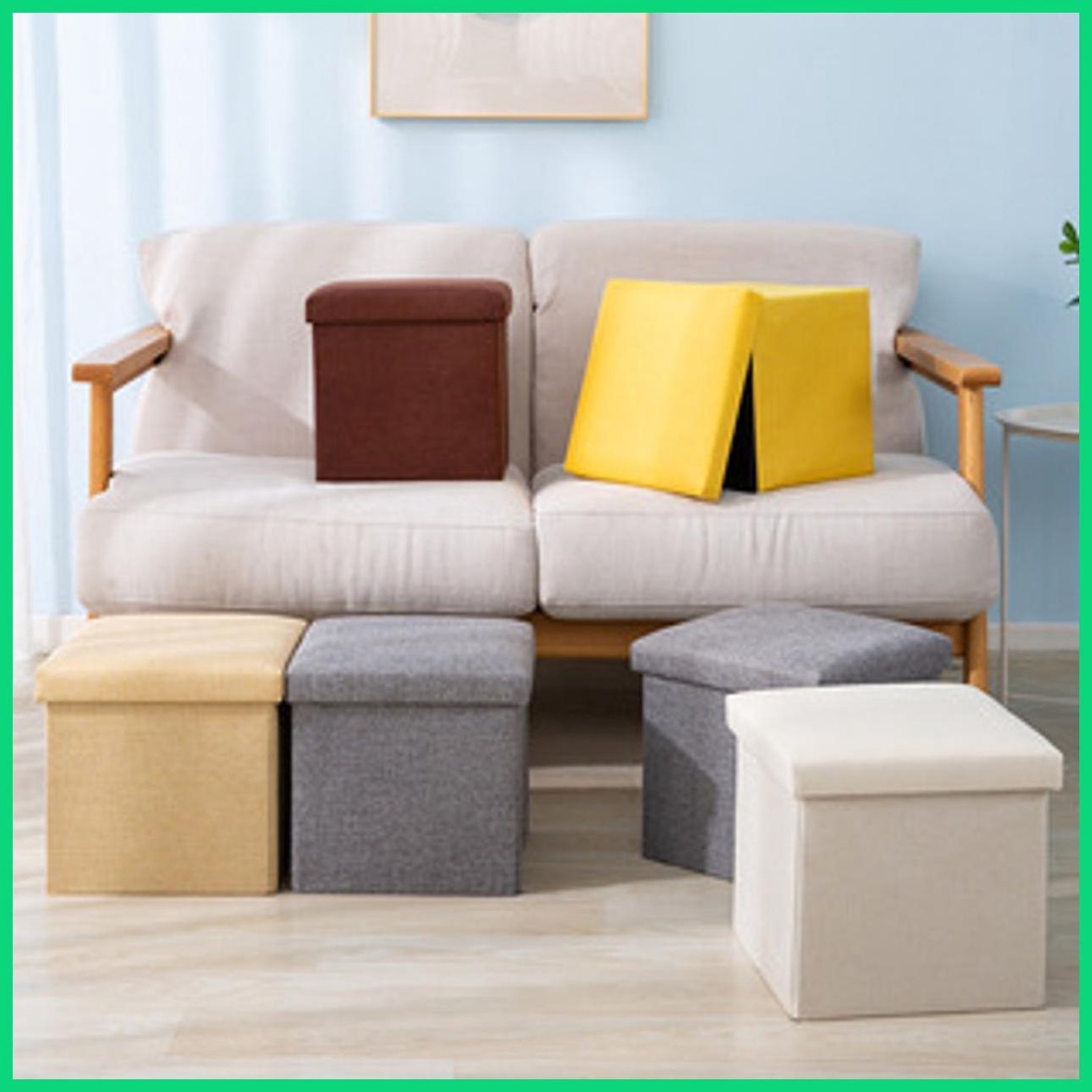 Hộp Đựng Giày Bằng Vải Màu Trơn Đa Năng Có Thể Gấp Gọn Cho Phòng Khách / Phòng Ngủ