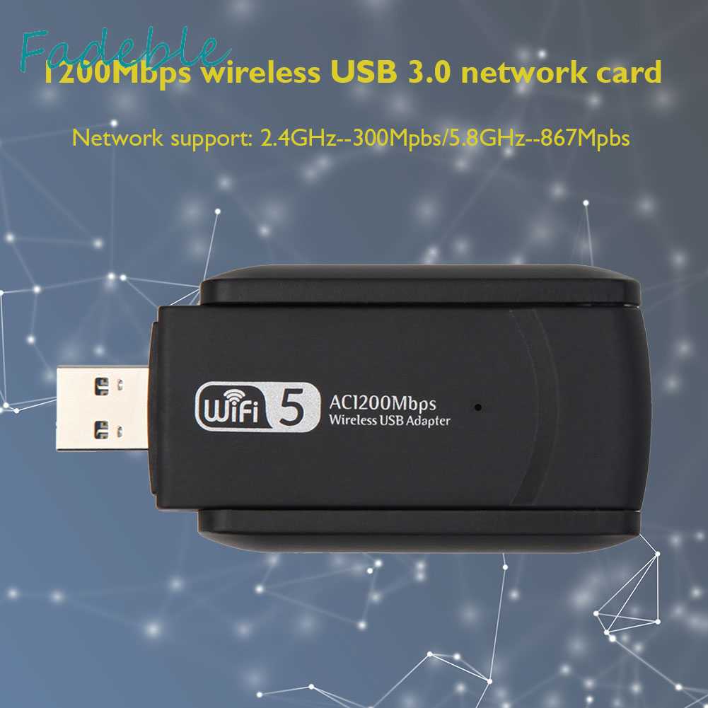 Usb Thu Sóng WiFi 1200Mbps Băng Tần Kép 802.11 ac USB 3.0 Thẻ