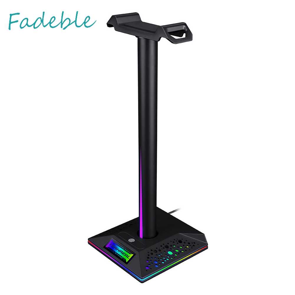 Giá Đỡ Tai Nghe Để Bàn Có 2 Cổng USB 3.5mm