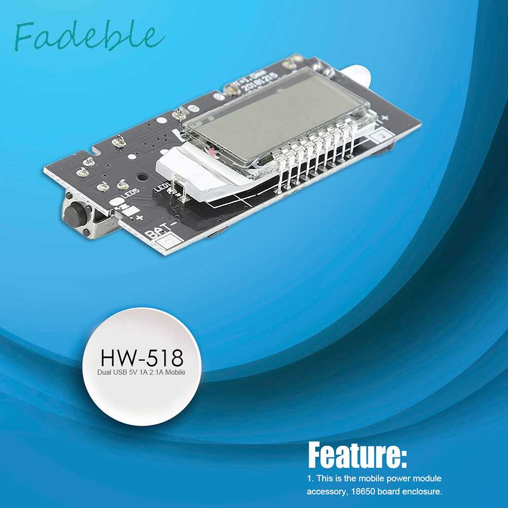 Bản Mạch Sạc Pin Di Động USB Kép 5V 1A 2.1A 18650