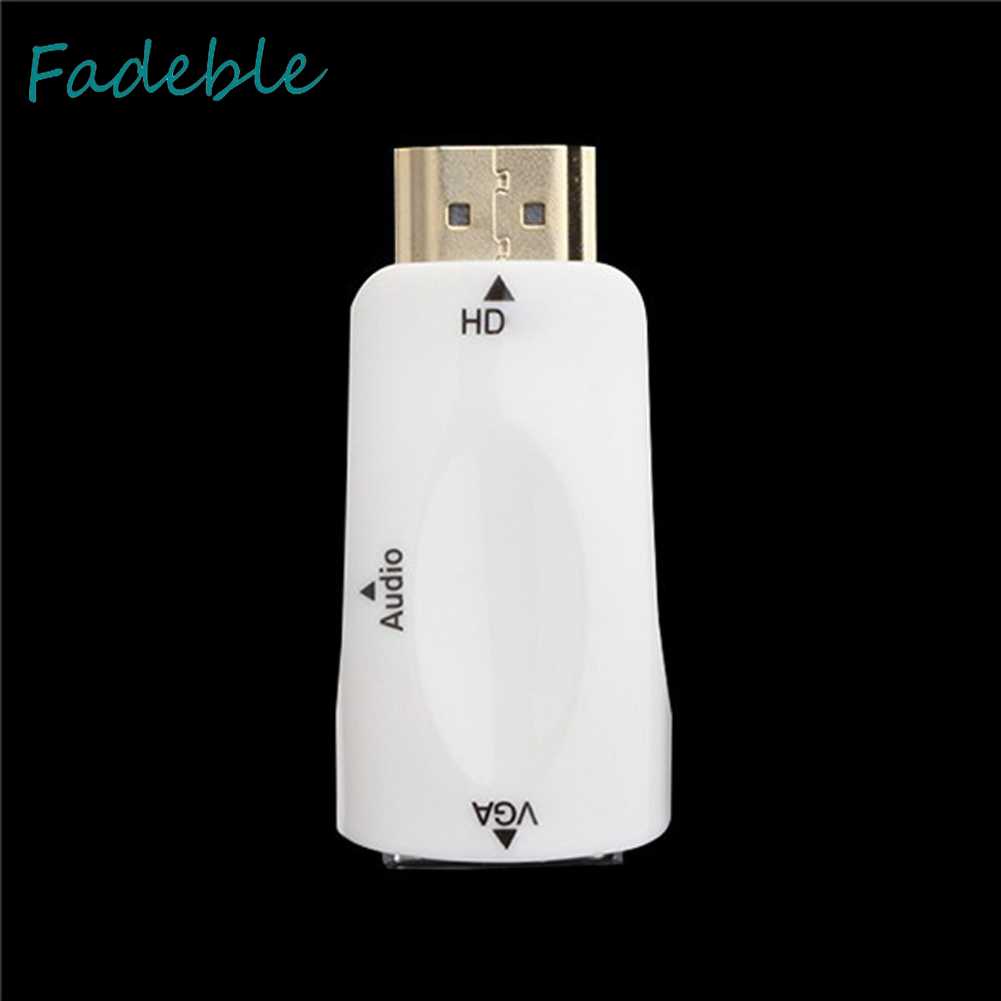 Đầu Chuyển Đổi 1080P USB HDMI-compatible Sang VGA TV AV Di Động Tiện Dụng