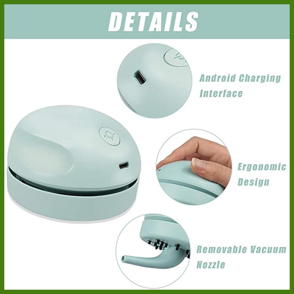 Máy Hút Bụi Mini Để Bàn Tiết Kiệm Năng Lượng Sạc USB Đa Năng Cho Nhà Ở / Văn Phòng