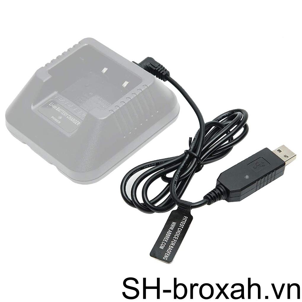 Dây Cáp Sạc USB DC 5V Hai Chiều Bằng Nhựa Nhỏ Gọn Dành Cho Bộ Đàm