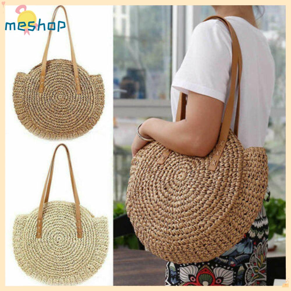 Túi Xách Đan Rơm Thời Trang Biển Cho Nữ