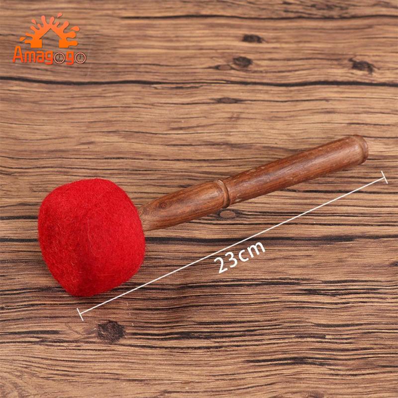 Dùi trống bát amagogo Tây Tạng làm bằng len thủ công có âm thanh thư giãn