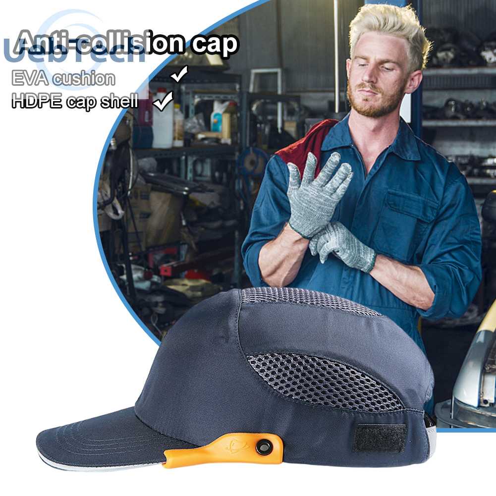 Mũ Lưỡi Trai Kẻ Sọc Phản Quang Siêu Nhẹ Chống Va Chạm