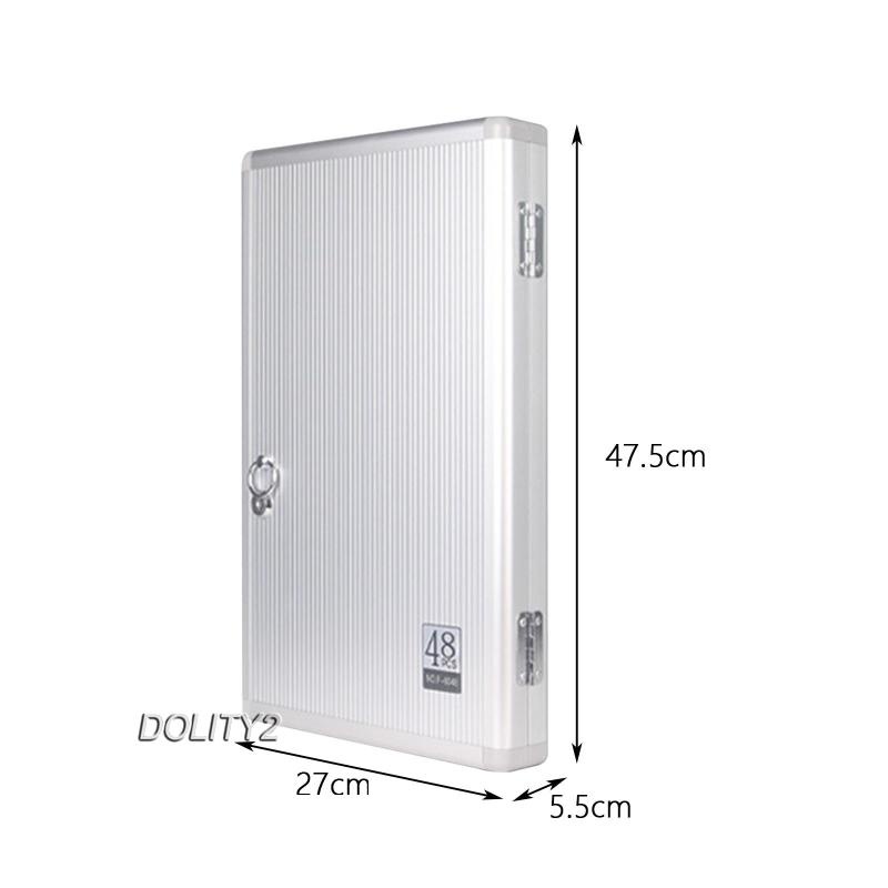 Tủ Đựng Chìa Khóa 48 Nút Bằng Kim Loại Gắn Tường Tiện Dụng Cho Văn Phòng / Nhà Kho