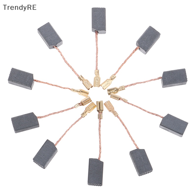 Set 10 Động Cơ Chổi Than 100mm Cho Máy Mài Góc 6 * 8 * 14mm