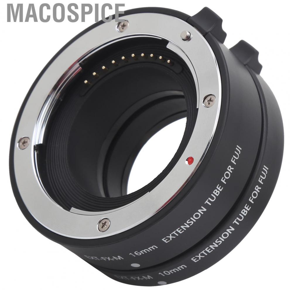 Macospice 10mm 16mm Macro Autofocus Close?Up Extension Tube For Fuji X Mount  Bl