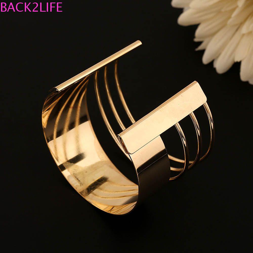 Back2life Còng Tay Hợp Kim Đơn Giản Phong Cách Punk Cá Tính