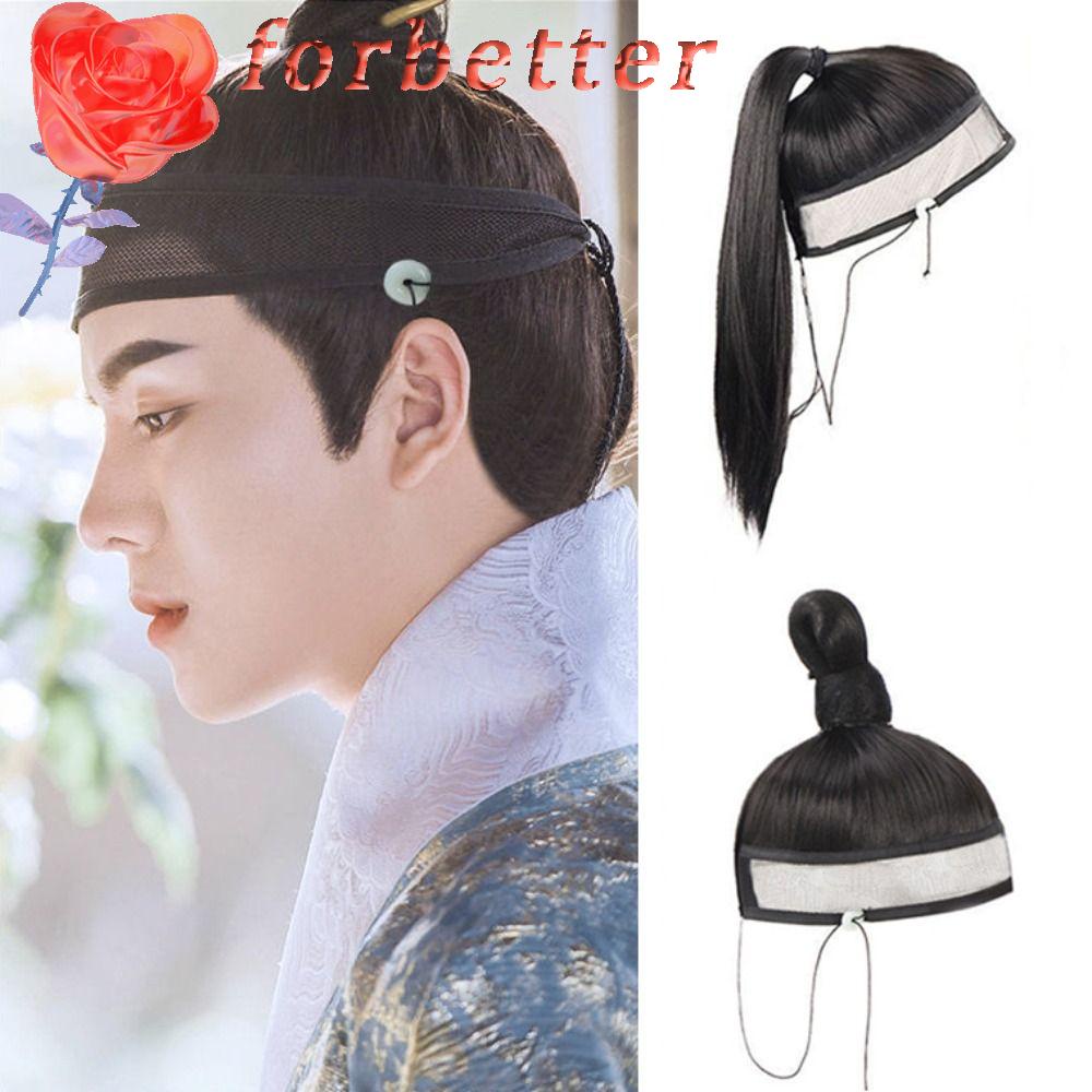 Bộ Tóc Giả Dài Thẳng Phong Cách Ninjas Trung Hoa Cổ Điển Dùng Làm Đạo Cụ Chụp Ảnh Cho Nam