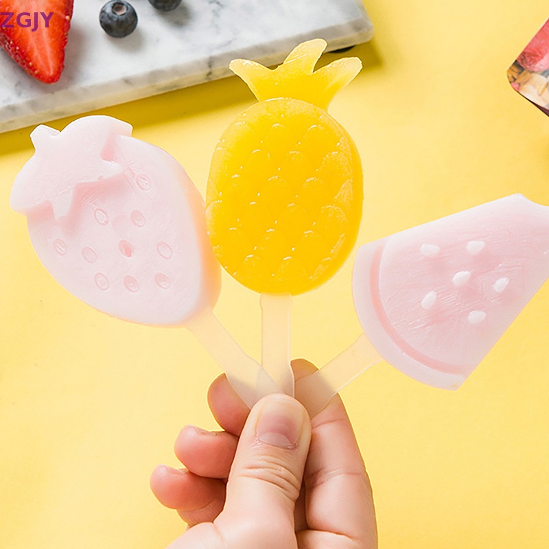 Khuôn Silicon Làm Kem Que Hình Động Vật Hoạt Hình Dễ Thương Mới