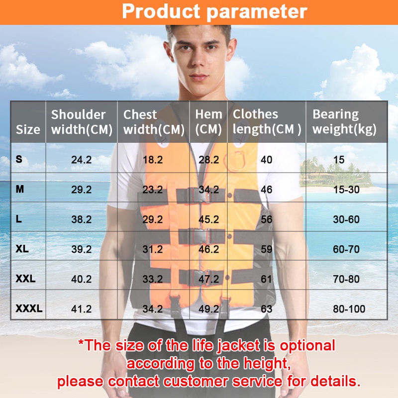 Áo Phao Cứu Sinh Dành Cho Người Lớn Và Trẻ Em Size S-XXXL