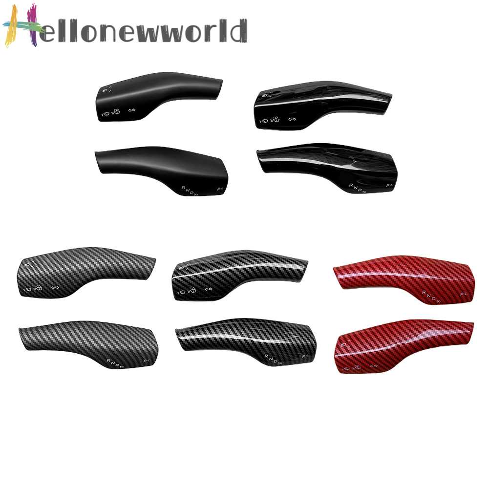 1 Cặp Núm Bọc Cần Gạt Số Màu Nhám Cho Tesla Model Y 3