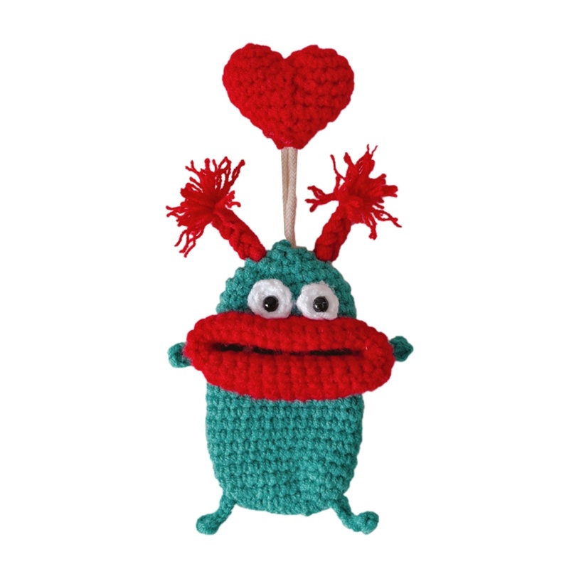 Arin Ví Chìa Khóa Xe Hơi Dạng Kéo Bằng Tay Loại Dày Hình Đôi Môi Quái Vật Vui Nhộn Hol