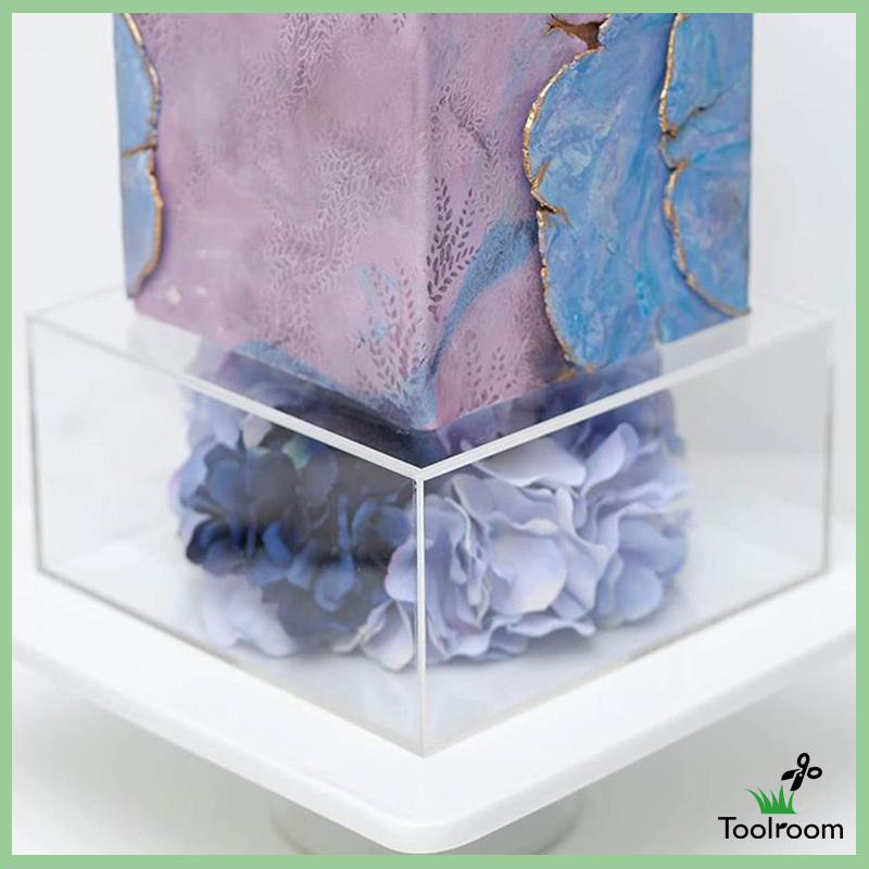 Giá Đỡ Trưng Bày Bánh Kem Hình Tròn Bằng Acrylic Độc Đáo Trang Trí Tiệc Cưới / Ngày Lễ