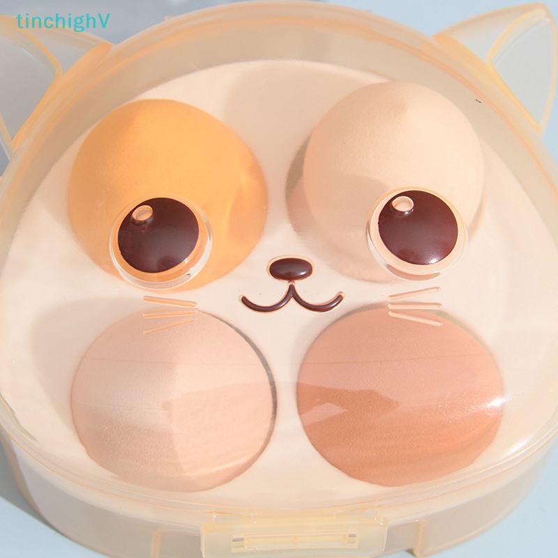 BEAUTY BLENDER Hộp Đựng Mút Trang Điểm 4 Ngăn Tiện Lợi