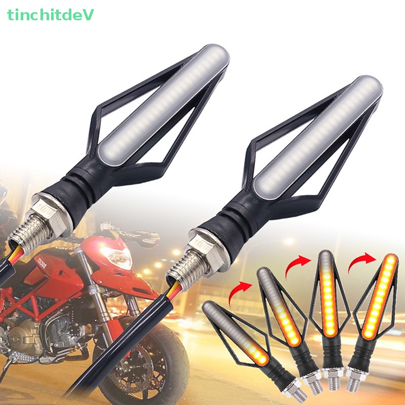 Đèn LED Tín Hiệu DRL Ánh Sáng Trắng / Vàng / Đỏ Dành Cho Xe Mô Tô