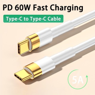Dây cáp sạc nhanh 60w 5a type-c sang type c cho samsung xiaomi macbook