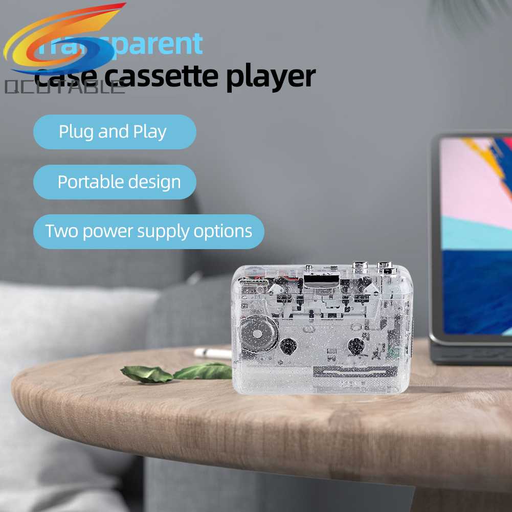 Bộ Chuyển Đổi Tín Hiệu Băng Cát Sét Đầy Đủ Trong Suốt Cho Máy Nghe Nhạc