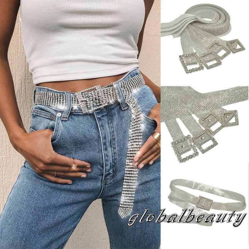 Thắt Lưng Đính Đá Lấp Lánh Kiểu Dáng Sang Trọng Cho Nữ
