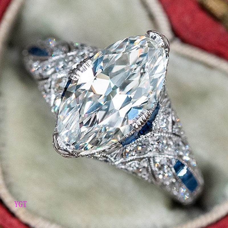 Ygt Nhẫn Đính Đá Zircon Thời Trang Hiện Đại Cho Nữ