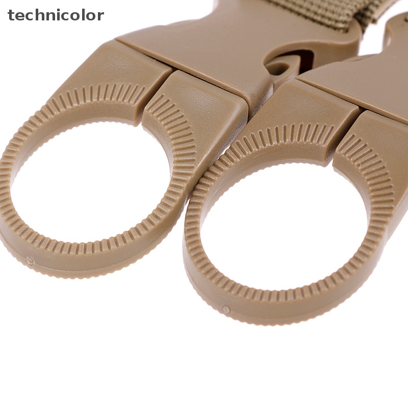 Set 2 Móc Treo Ba Lô / Chai Nước Công Nghệ Màu Trơn Có Khóa Cài Tygg