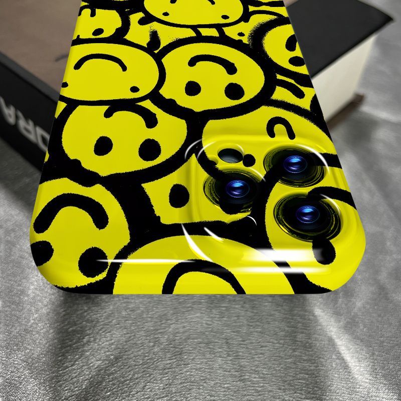 Ốp Điện Thoại In Hình Mặt Cười Cho Apple Iphone 11 xr12 14pro 13 plus 78 Xsmax 18Pro