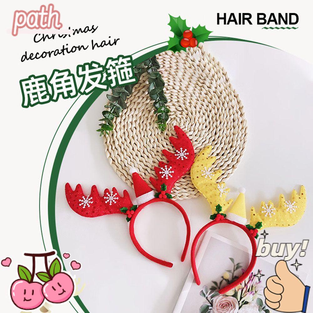 Băng Đô Cài Tóc Hình Sừng Tuần Lộc Dễ Thương Thời Trang Giáng Sinh