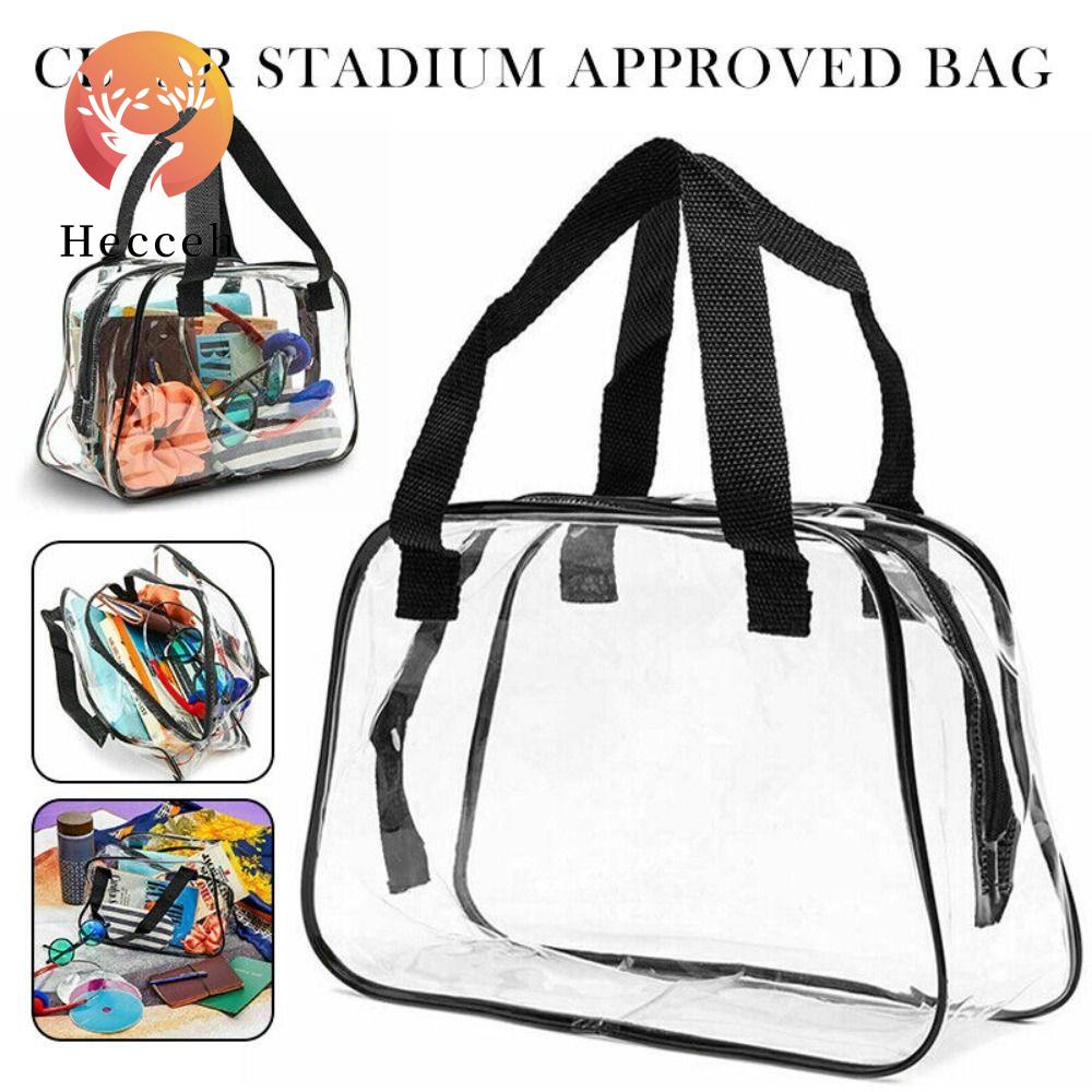 Túi Đựng Mỹ Phẩm Heceh Màu Đen Trong Suốt Tiện Dụng