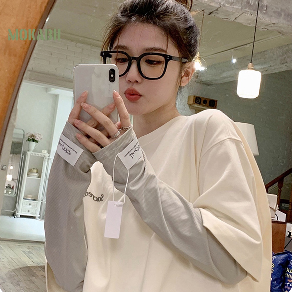 Bộ 2 Găng Tay Chống Nắng Chống Tia UV Thiết Kế Mỏng Co Giãn Tiện Dụng