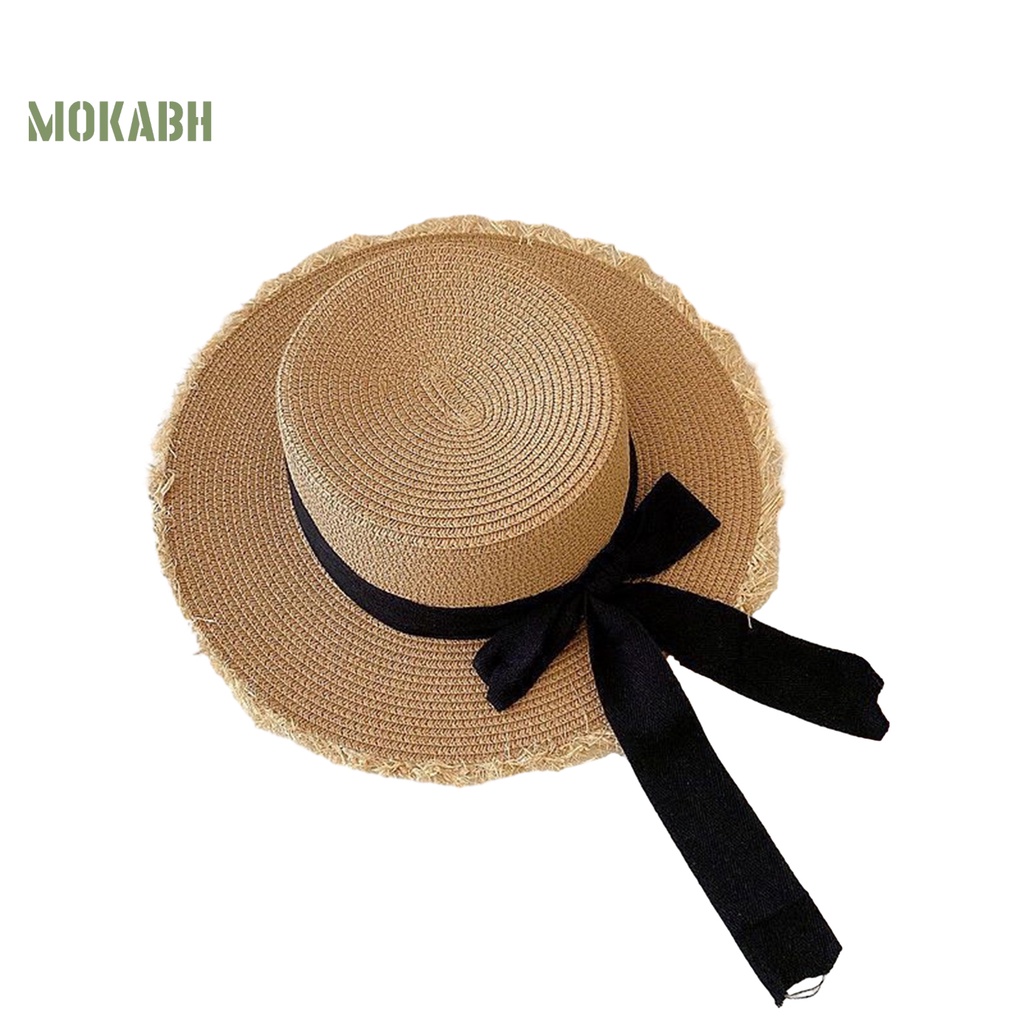 Nón Cối Rộng Vành Chống Tia UV Màu Sắc Tương Phản Thời Trang Cho Nữ