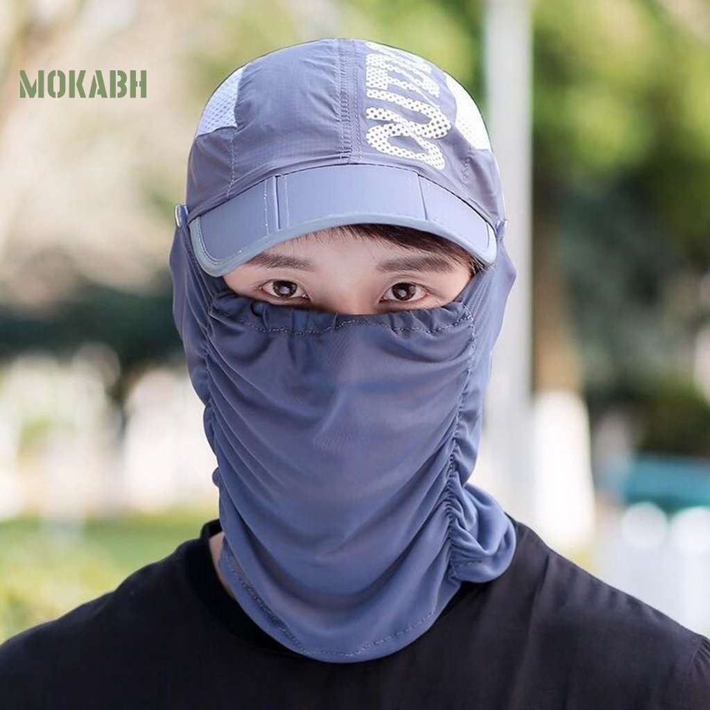 2 Mũ Lưỡi Trai Có Màng Che Mặt Chống Tia UV Có Thể Gấp Lại Dành Cho Nam Nữ