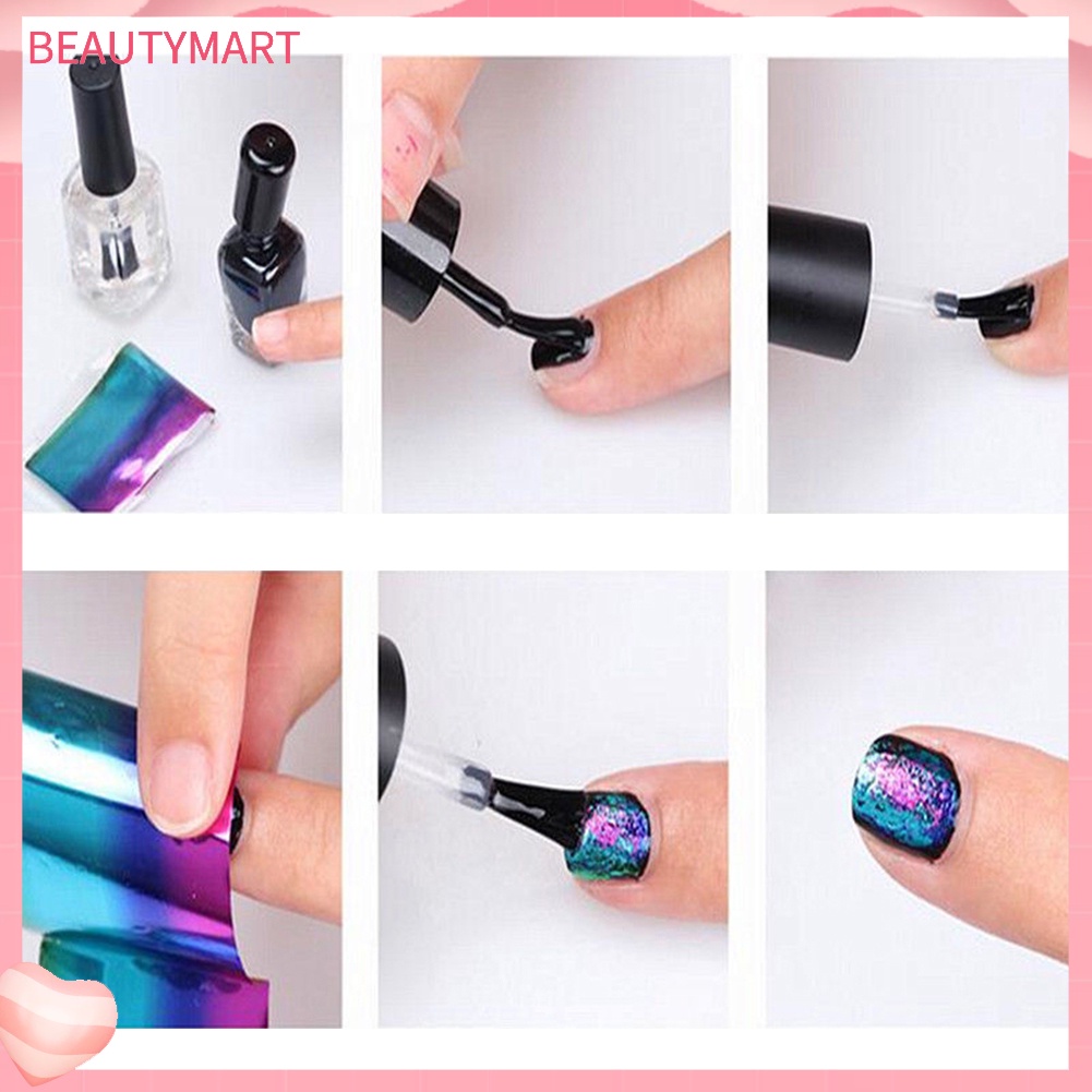 Bộ 20 Miếng Dán Lá Nhôm Trang Trí Móng Tay Nghệ Thuật DIY