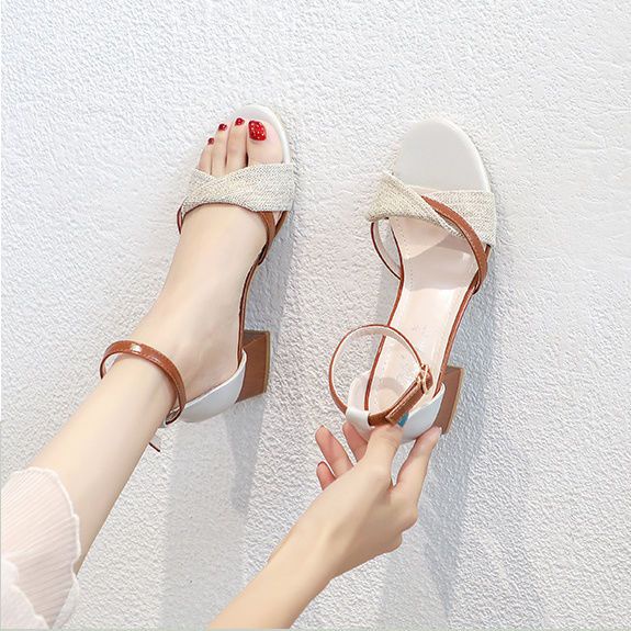 Giày Sandal Cao Gót Da Mềm Thời Trang Mùa Hè 2023 Cho Nữ