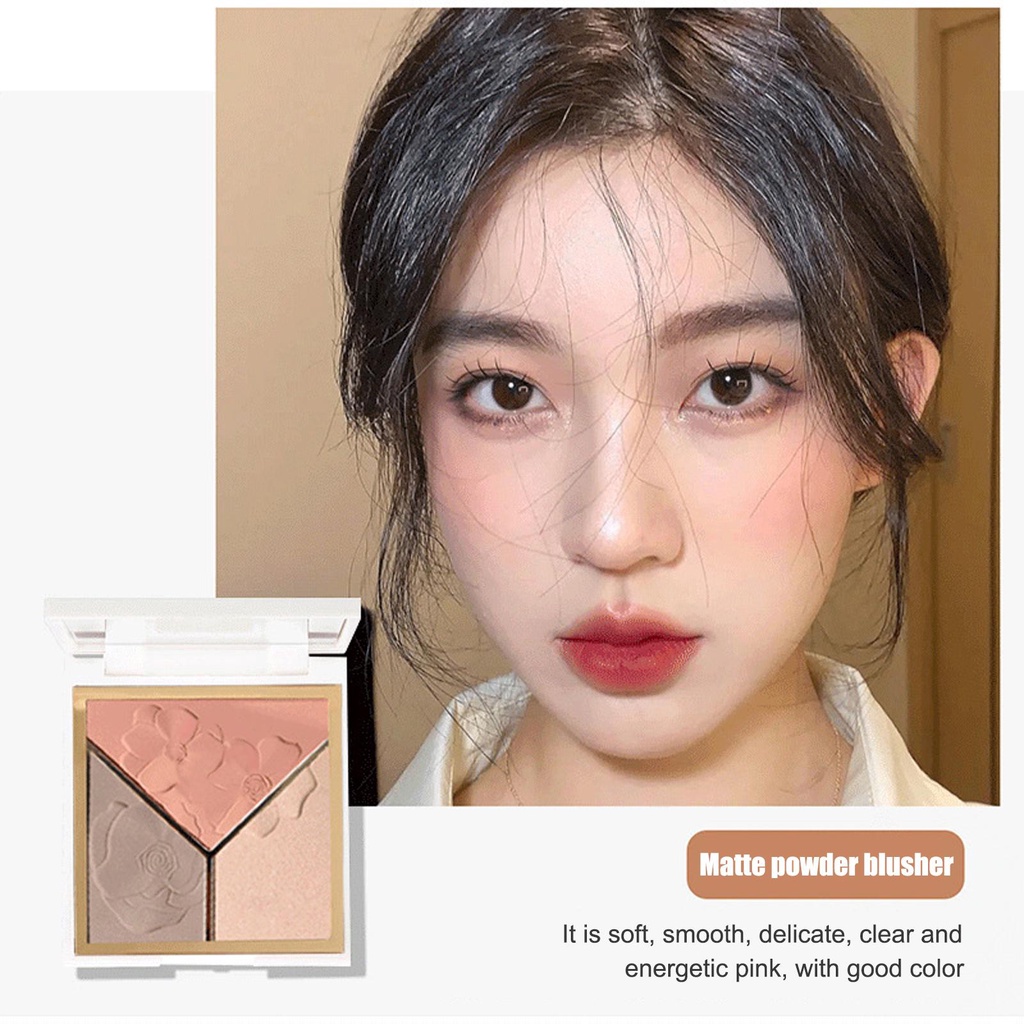 Phấn Bắt Sáng 3 Trong 1 Màu Lì Làm Sáng Da Mặt / Mũi J4J8