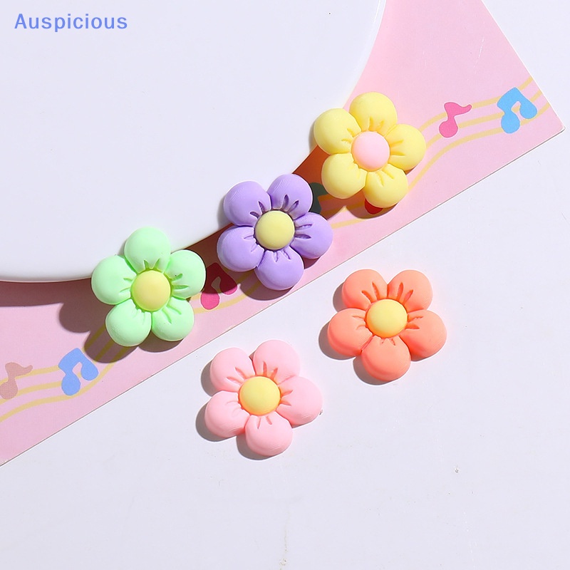 Bộ 10 Kẹp Tóc Hình Hoa Hướng Dương Bằng Nhựa Resin Chất Lượng Cao DIY