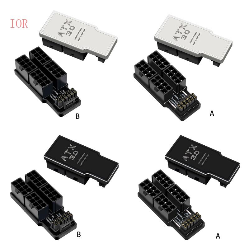 Thẻ Đồ Họa IOR 4x8Pin 40 ATX3 0 12VHPWR 12 + 4P 600W 180 Độ Chuyên Dụng