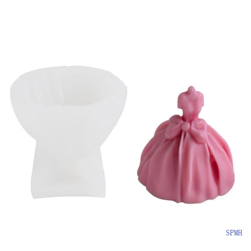 Khuôn Silicone Tạo Hình Đầm Cưới 3D DIY Trang Trí Thủ Công