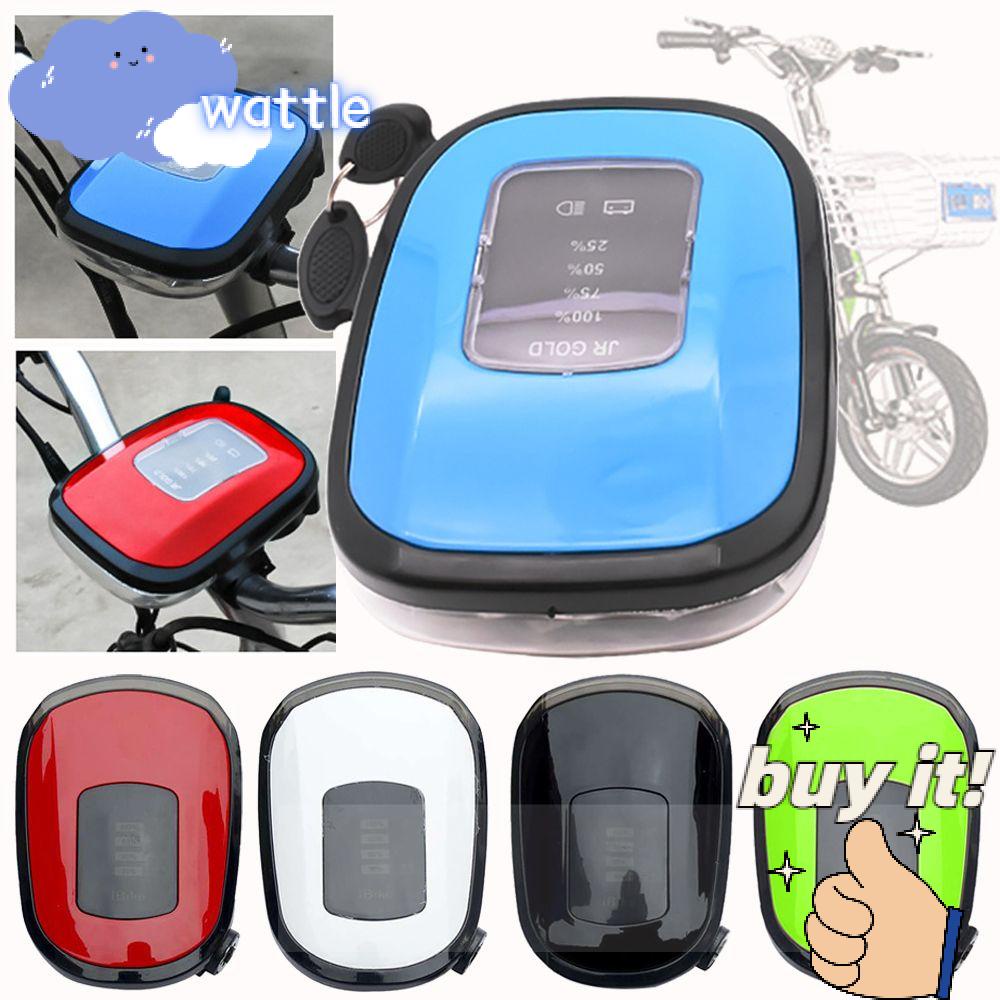 Đèn Led 48-60V Kèm Còi Màn Hình LCD Gắn Tay Lái Xe Đạp Điện