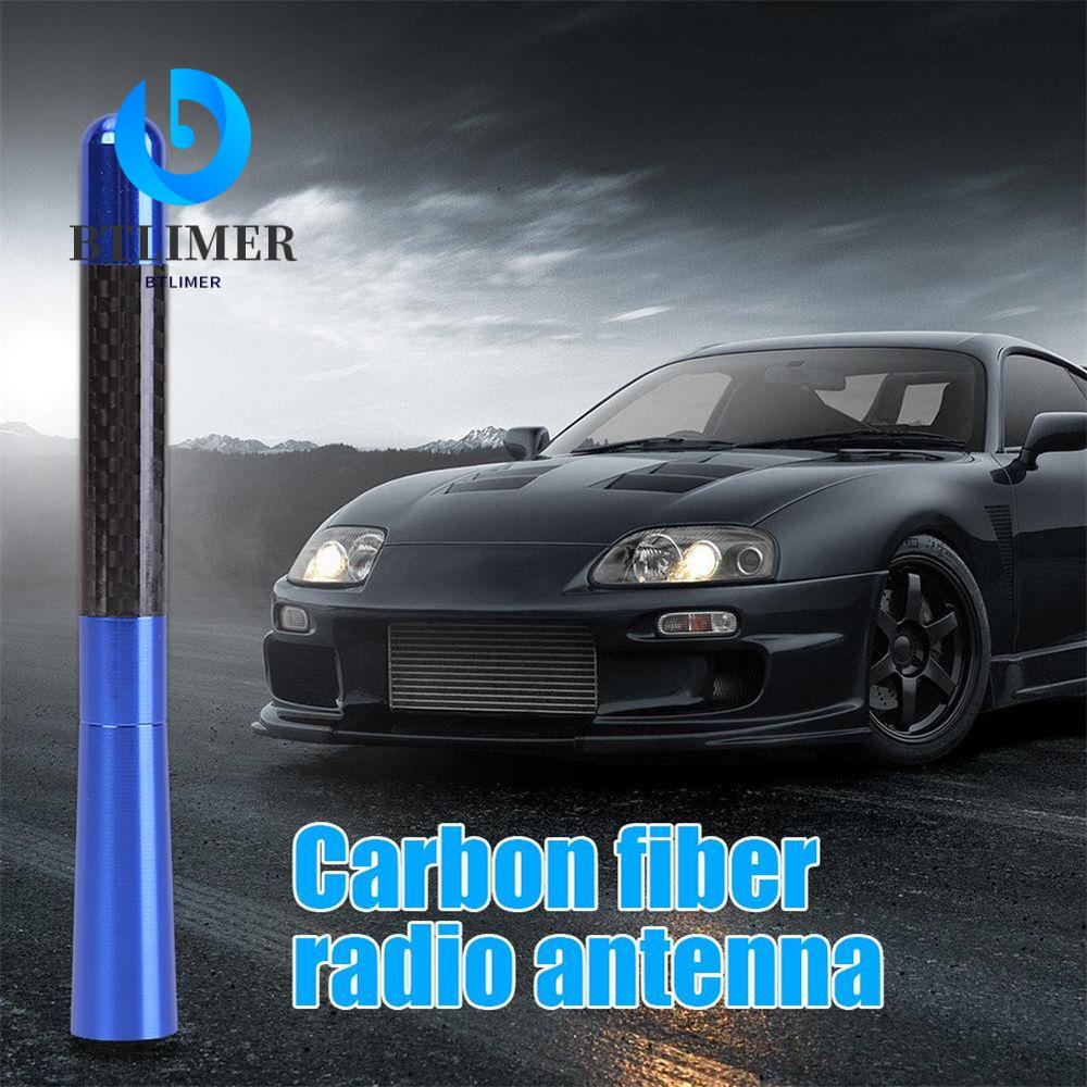 Ăng Ten FM / AM 12cm BằNg SợI Carbon GắN NóC Xe Ô Tô
