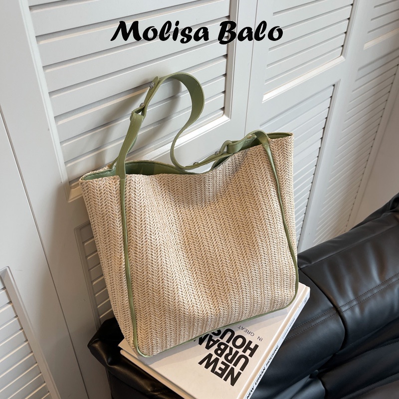 Molisa túi cói đi biểntúi đi biểntúi đeo vai 2023 NEW L20T01W