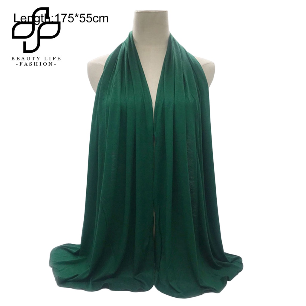 Khăn Choàng Chống Nắng Màu Trơn Dáng Dài Thời Trang Đường Phố Cho Nữ