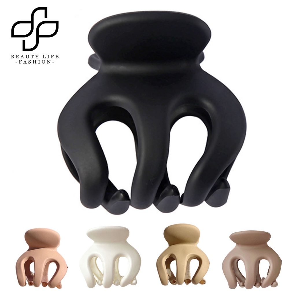 Kẹp Tóc Màu Trơn Hình Chiếc Răng DIY Thời Trang