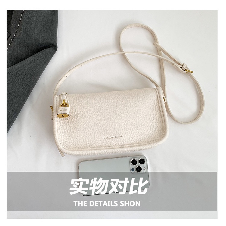 Túi Xách Đeo Vai Hình Vuông Nhỏ Họa Tiết Vỏ Trái Vải Đơn Giản Thời Trang Mùa Hè Cao Cấp Dành Cho Nữ