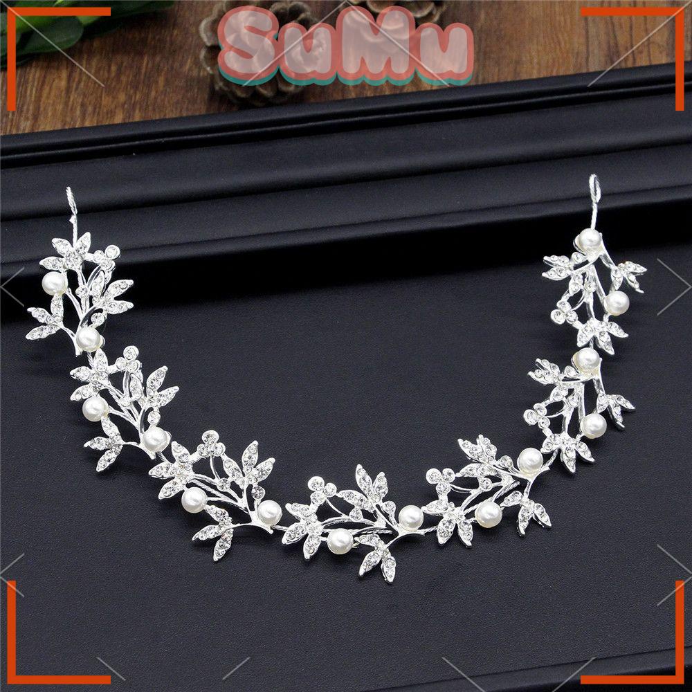 Băng Đô Nữ SUMU Hoa|Vương Miện Cô Dâu Handmade Màu Sắc