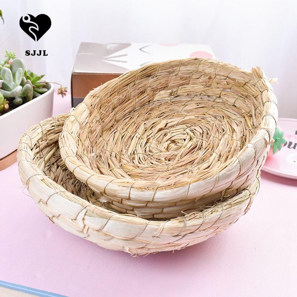 Tổ Đan Rơm Thủ Công Giữ Ấm Cho Chim Vẹt / Chuột Hamster