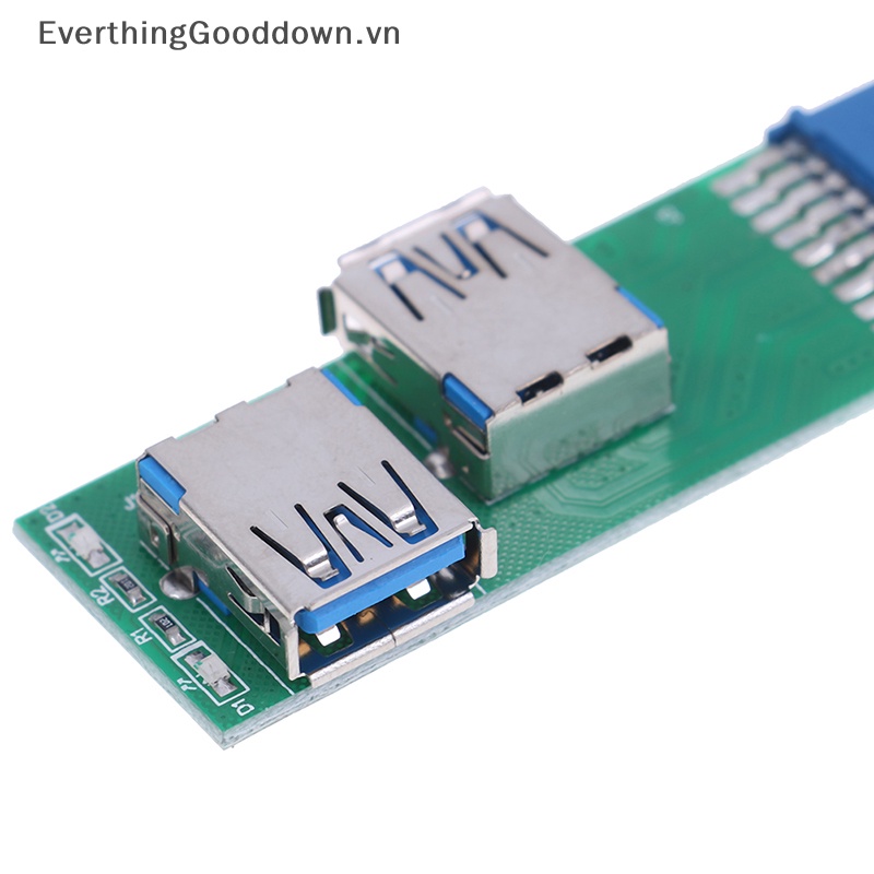 1 Bộ Chuyển Đổi 2 Cổng USB 3.0 Female Sang 20 Pin Female vn