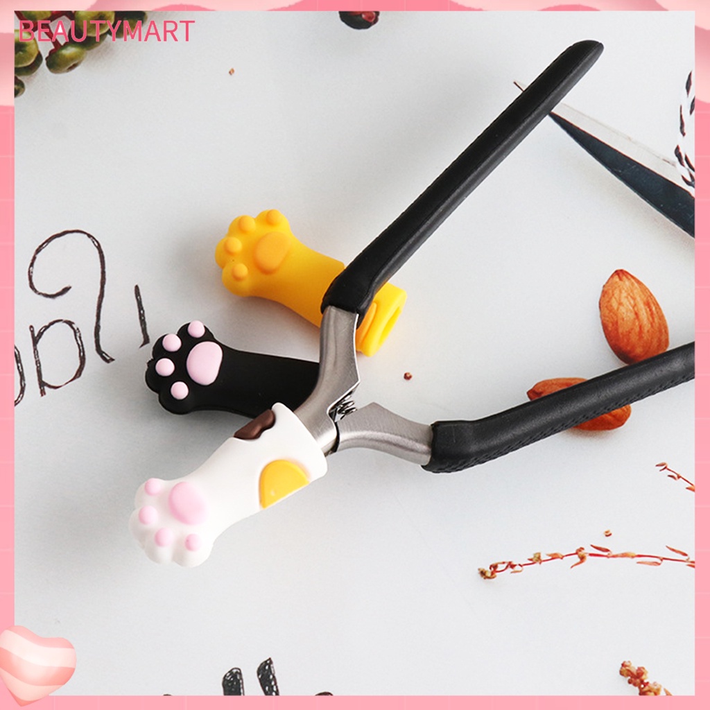 Nắp Silicon Bảo Vệ Nhíp Làm Móng Tay Tránh Đau Hình Mèo Tiện Dụng Cho Gia Đình