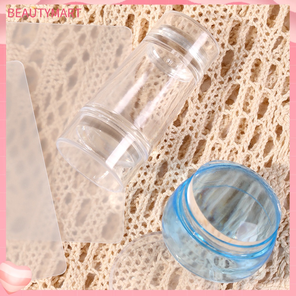 Set 4 Dụng Cụ Đóng Dấu Trang Trí Móng Tay Nghệ Thuật Chống Bụi Có Thể Tháo Rời